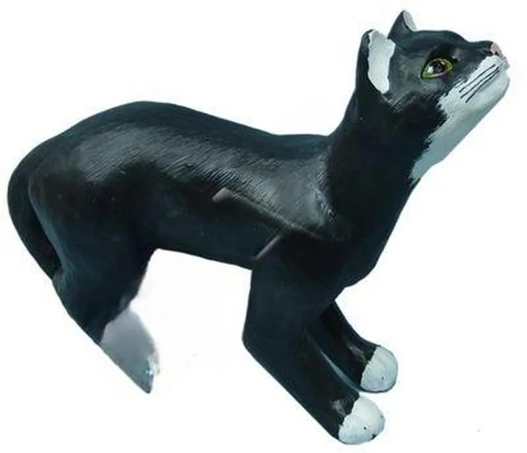 Figurine de chat design Garden Statue en résine pour déco extérieure