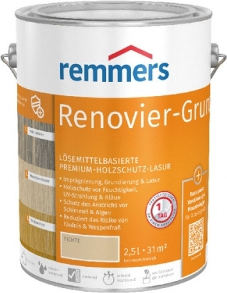 Remmers Renovier-Grund fichte 2,5 l, Grundierung Holz Produktbild 