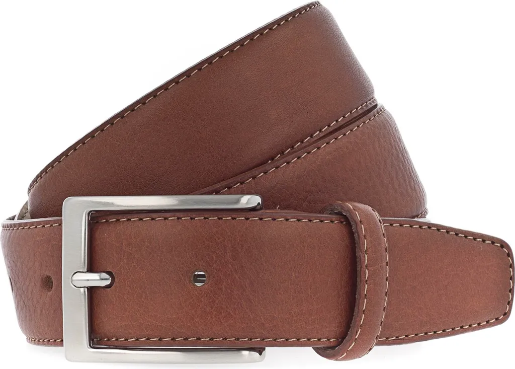 Vanzetti Cintura Pelle Cognac 35mm W95: Eleganza Business Uomo