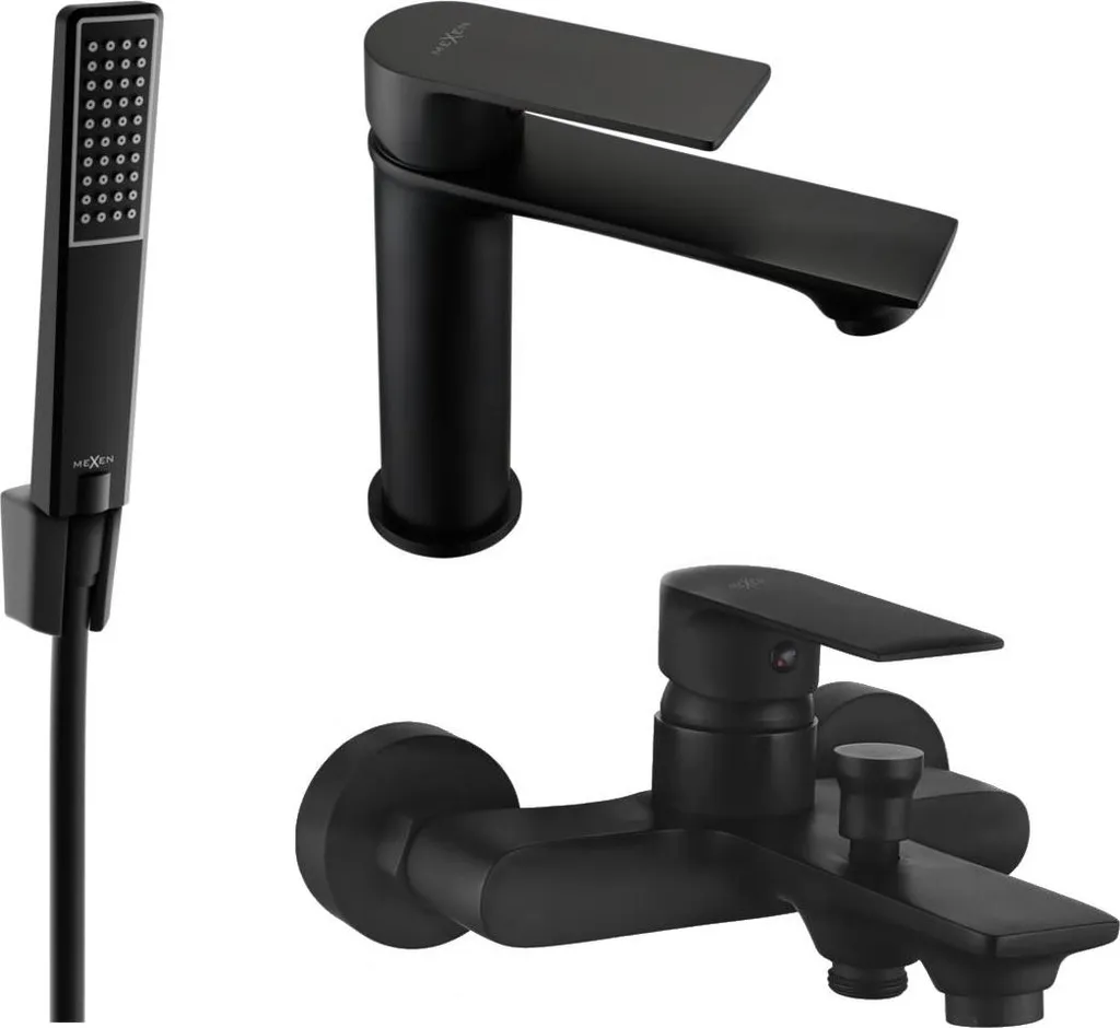 Set Bagno Mexen Royo R72 Nero: Design Minimalista 72203R72-70