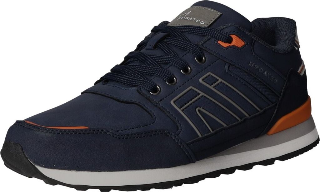living UPDATED Herren-Sneaker Blau-Orange-Weiß, Farbe:blau, EU Größe:43