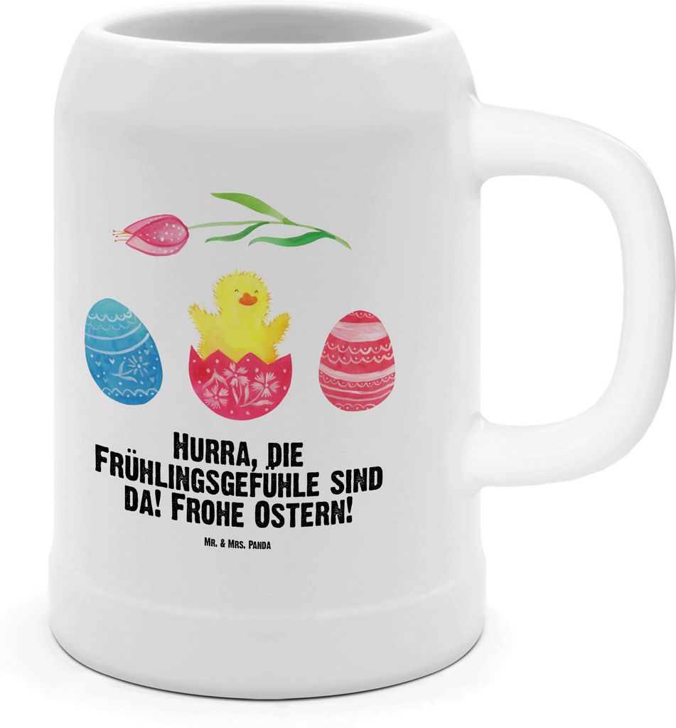 Mr. & Mrs. Panda Krug Küken Schlüpfen - Weiß - Geschenk, Produktbild 