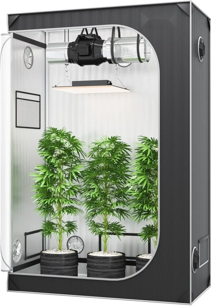 Chambre de culture hydroponique avec fenêtres pour plantes d'intérieur