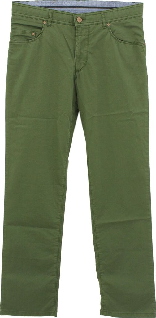 28846 Eurex by Brax, Pep 350, Herren Jeans Hose, Popeline Stretch Ultralight, olive, D 54 W 38 L 34