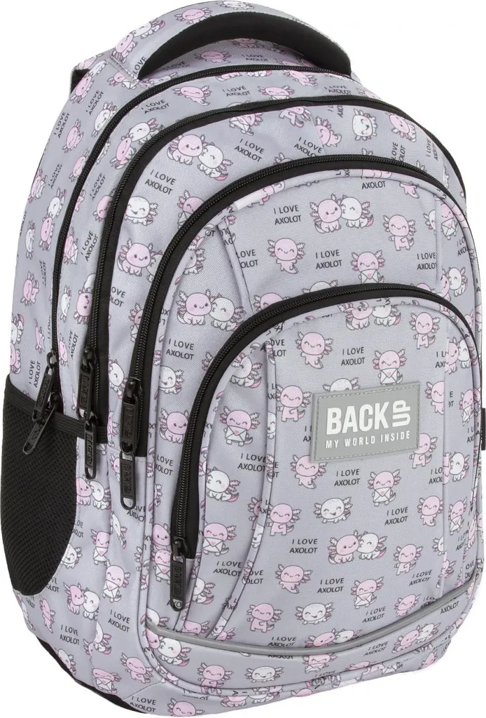 Sac à dos École Fille Backup Axolot Love Idéal pour Primaire et Collège