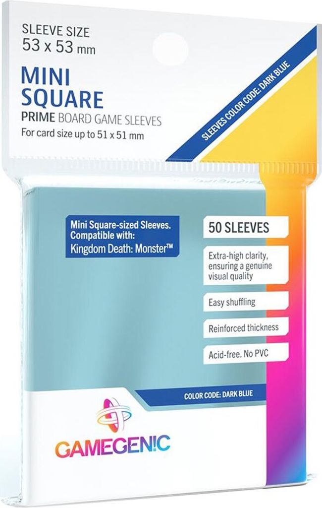 Mini maniche protettive 53 x 53 mm trasparenti - 50 pezzi, Immagine del prodotto 