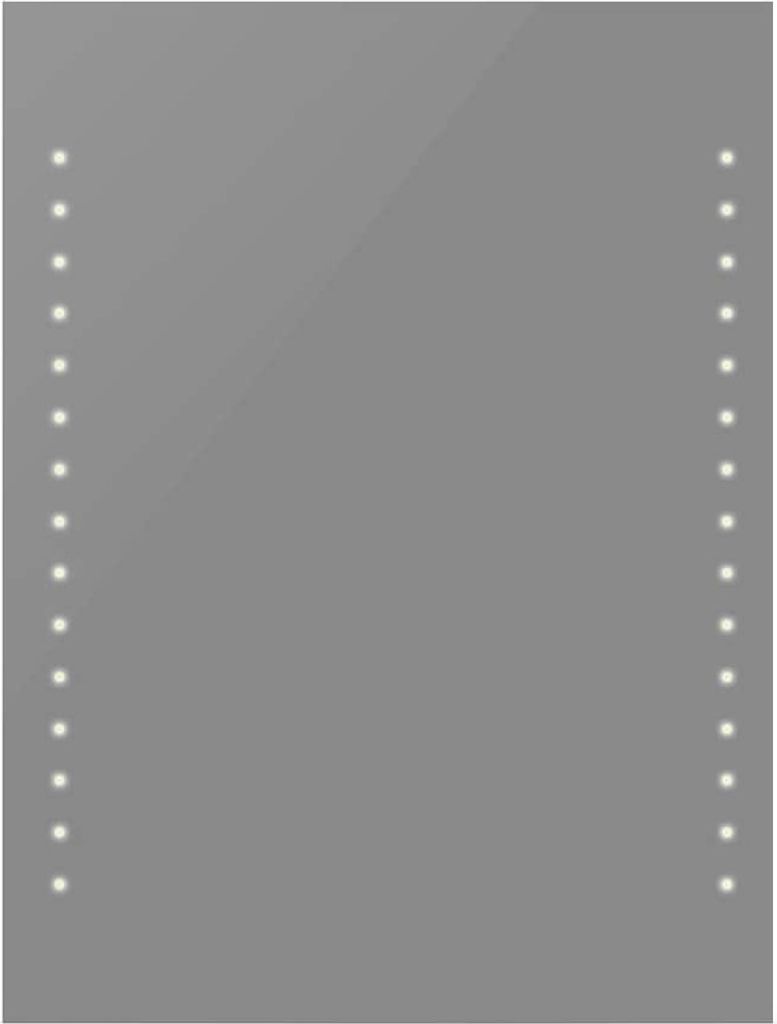 vidaXL Badspiegel mit LED-Leuchten 60×80 cm