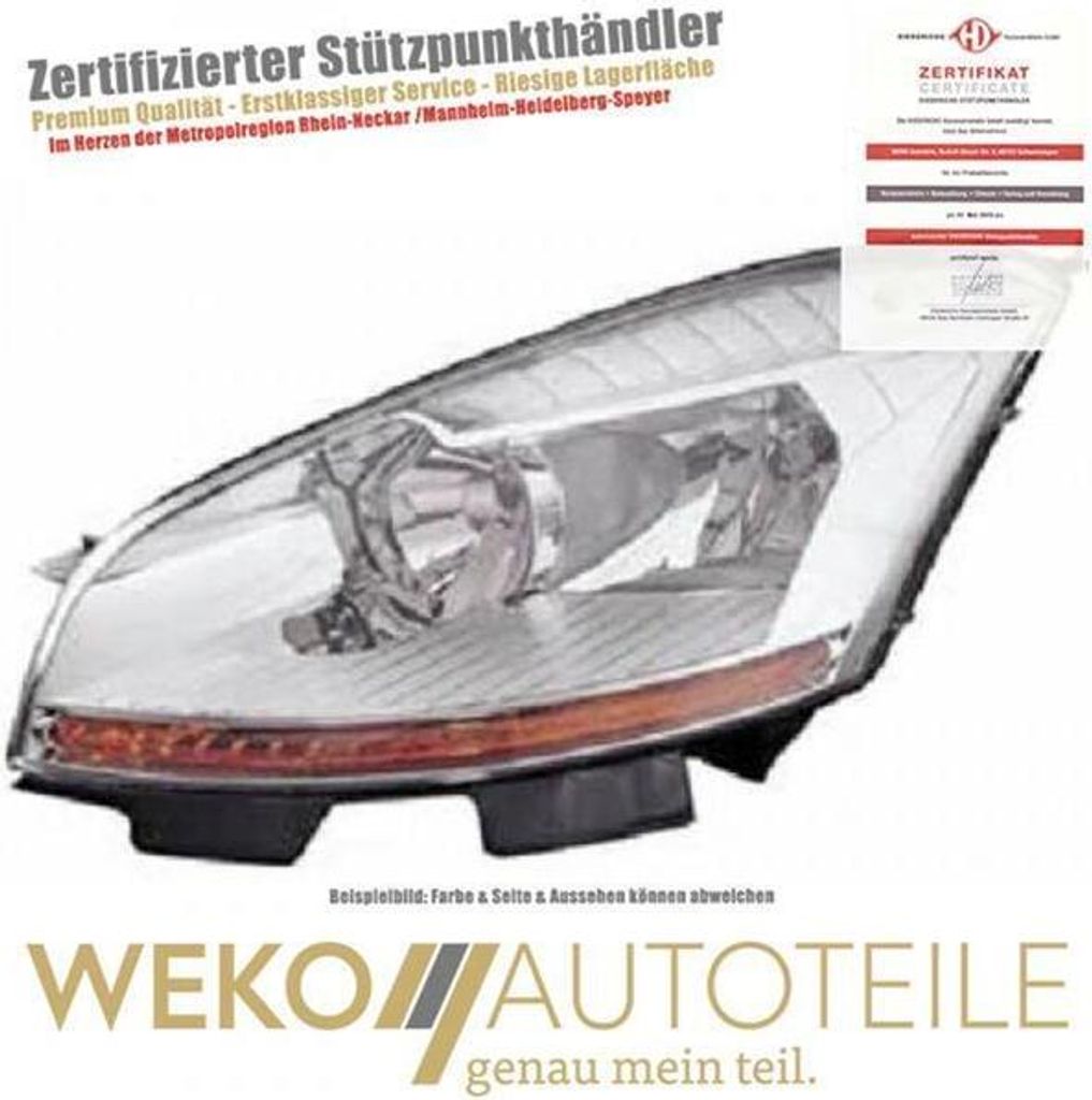 Diederichs Scheinwerfer li. C4 Picasso, 06-11/10 DEPO