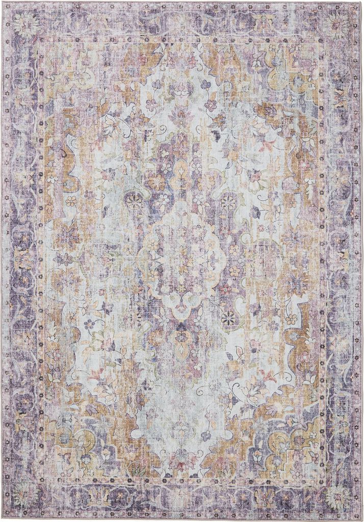 Interiyou Waschbarer Teppich Gent Multicolor/Lila 120x170 cm