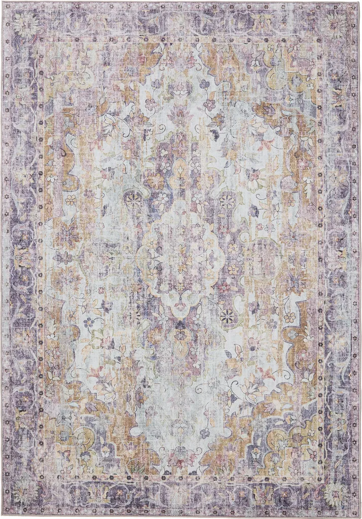 Tapis Gent Multicolor Lila 240x340 cm Lavable en Machine et Antidérapant