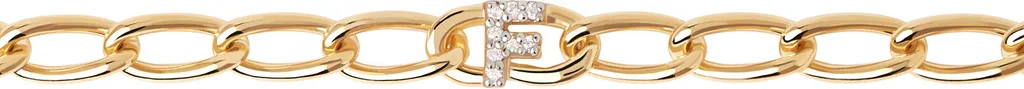 PDPAOLA bracciale MINI LETTERE argento sterling oro