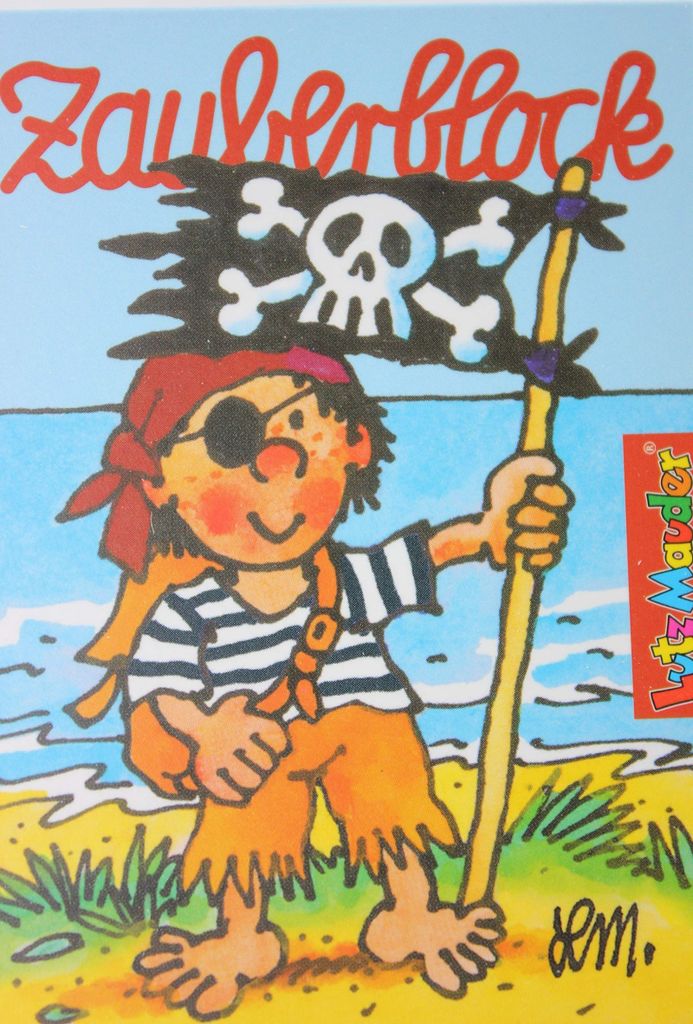 Lutz Mauder - 18588-3 - Zauberblock, Pirat, DIN A8, 24 Blatt, Papier