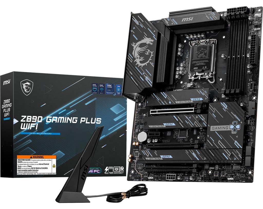 Placa Basis MSI Z890 GAMING PLUS WIFI Produktbild 