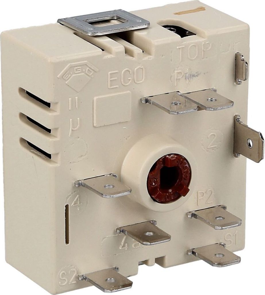 easyPART passend für 50.55021.120 EGO Kochplattenschalter Kochzonenschalter Schalter Regler 2kreis für Kochfeld Herd Backofen 5055021120