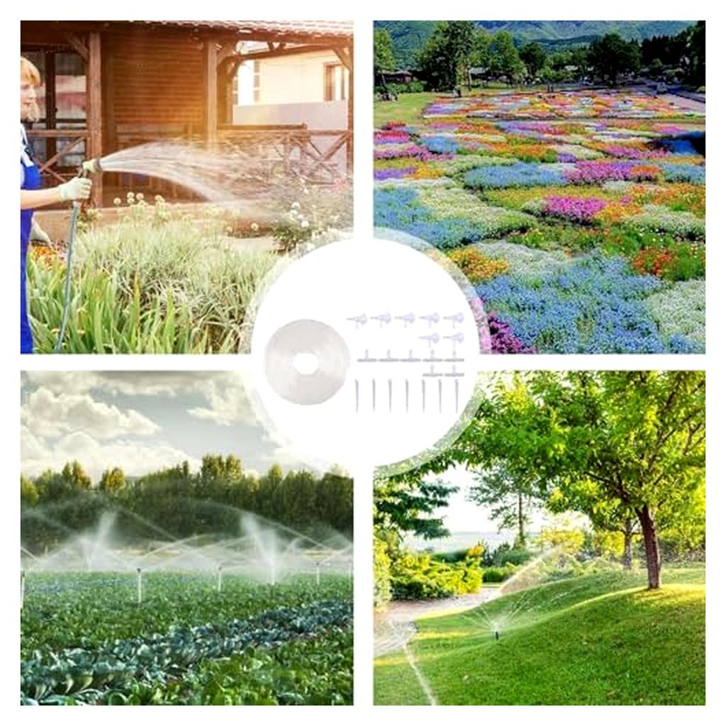 Selbstbewässerungstropfer | 7 Stück Bewässerungssystem mit 7 m Schlauch für Garten, Gewächshaus, Indoor, Blumenbeet, Gemüse, Hochbeet und Out...