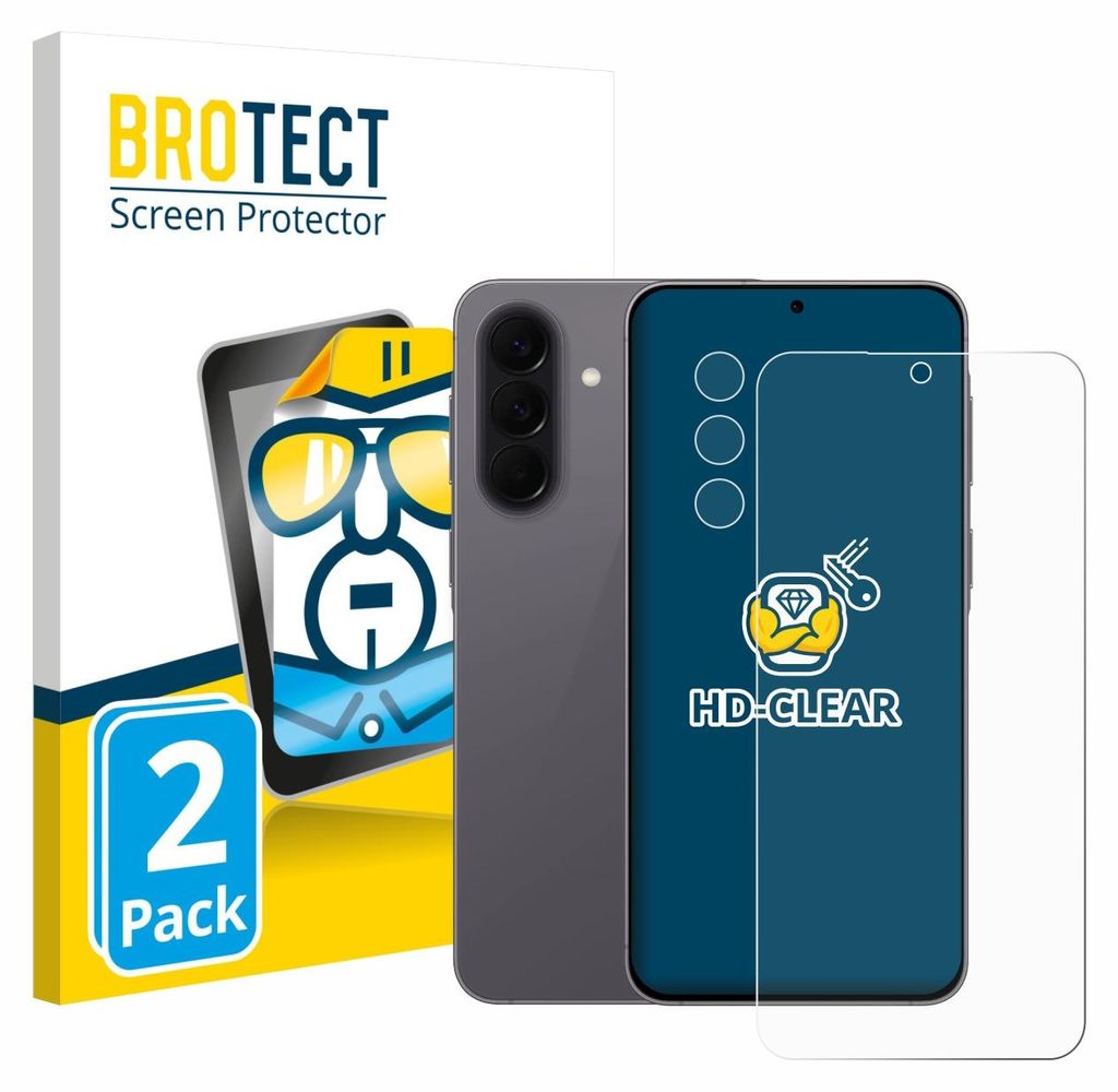 2x Für Samsung Galaxy A57 5G (Display+Kamera) Schutzfolie BROTECT Displayschutz Display Schutz Folie Klar Transparent