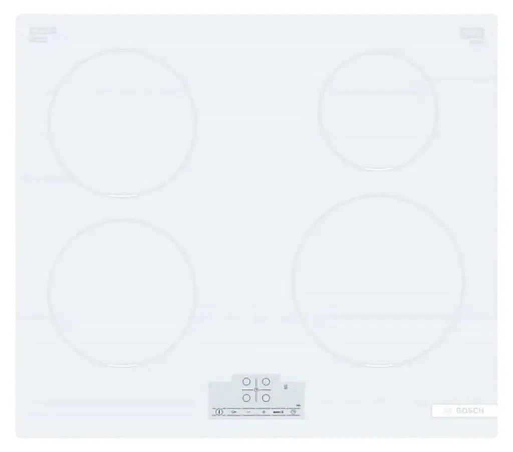 Plaque de cuisson induction Bosch PIV83KHC1E blanc : fini les brûlures
