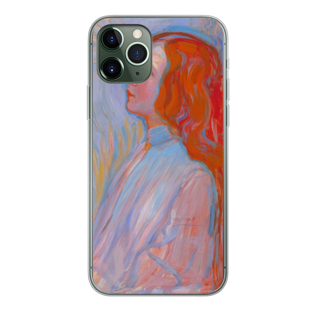 MuchoWow Handyhülle Schutzhülle Hülle für iPhone 11 Pro Hingabe - Piet Mondrian Silikon Softcase Handy Hülle - Handy
