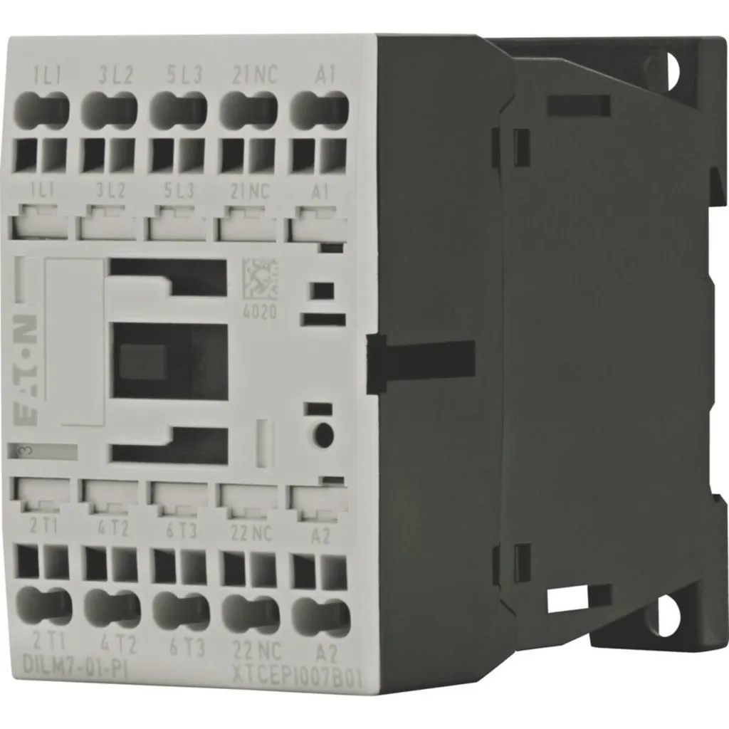 Contacteur de commande 24VDC pour automatisme industriel EATON 3kW PI