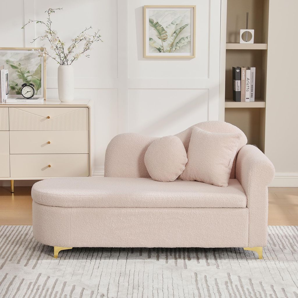 MODFU Chaiselongue Freizeitsofa Einzelsitz mit Lendenkissen Produktbild 