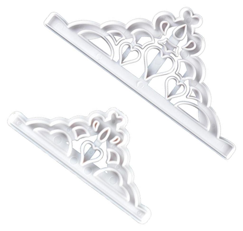 2 Stück Krone Ausstecher Set Prinzessin Krone Form Tiara Produktbild 