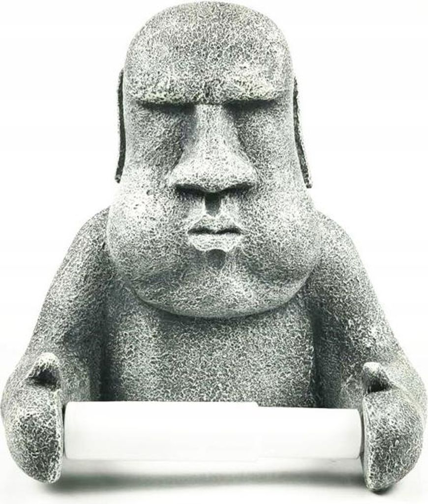 Moai Ostern Insel Toilettenpapierhalter Kopf Figur Geschenk