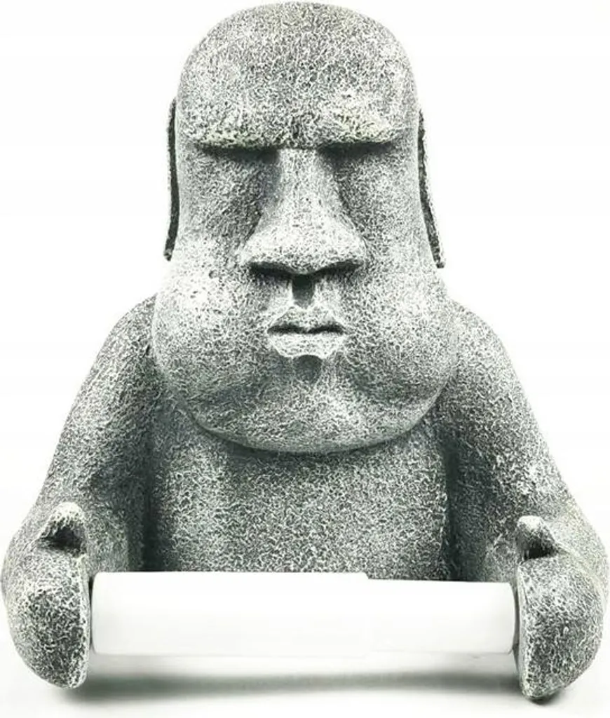 Distributeur de papier toilette Moai - Accessoire déco WC Île de Pâques
