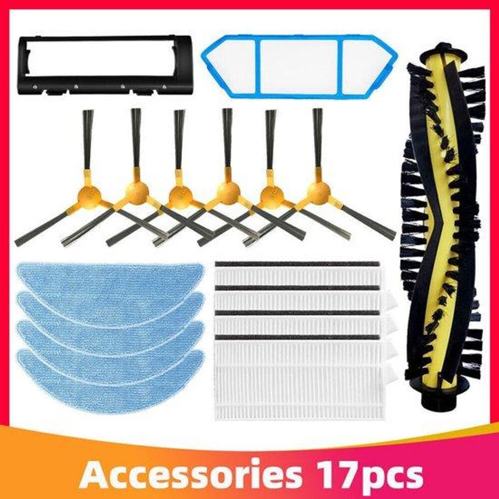 Für S6 S4 Roboterstäubler-Set, geeignet für Seitenbürstenrolle, für Tesvor X500 X500 Pro Roboterstäubler-Set