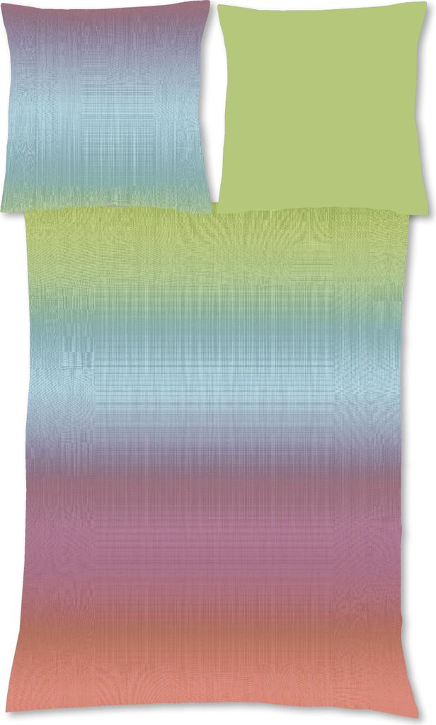 Fleuresse Black Premium Lyocell Digitaldruck Bettwäsche mit Uni Wendeseite, multicolor