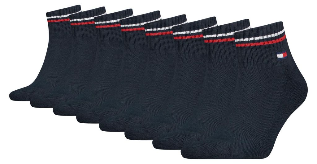 4 Paar Tommy Jeans Herren Quarter Iconic Socken Produktbild 