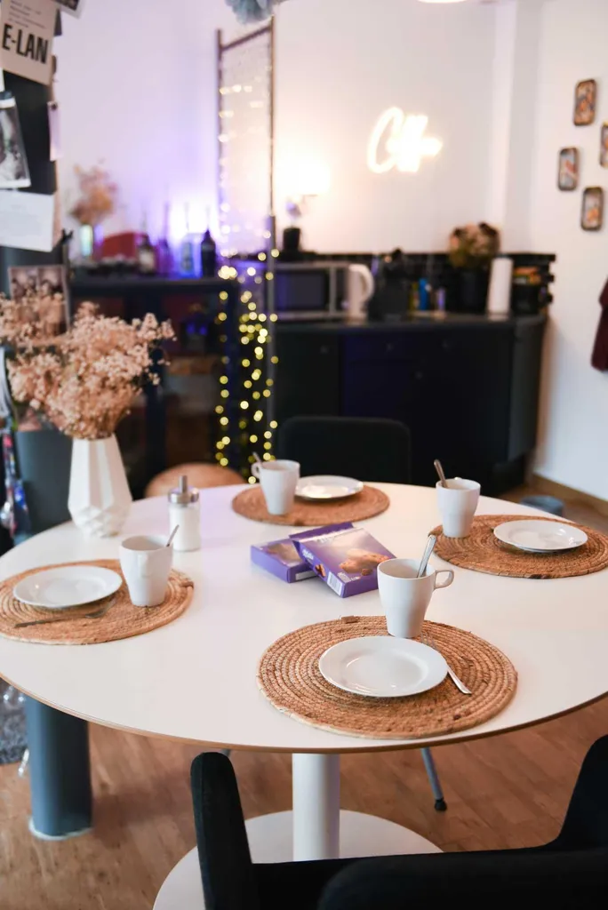 Set de Table Naturel ILANA Protège-Table Durable en Jacinthe d'Eau - 5