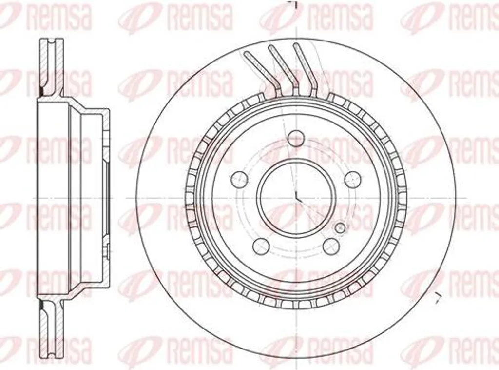 Disque de frein REMSA 6760.10 pour Mercedes CLS et Classe E OE 2114230912