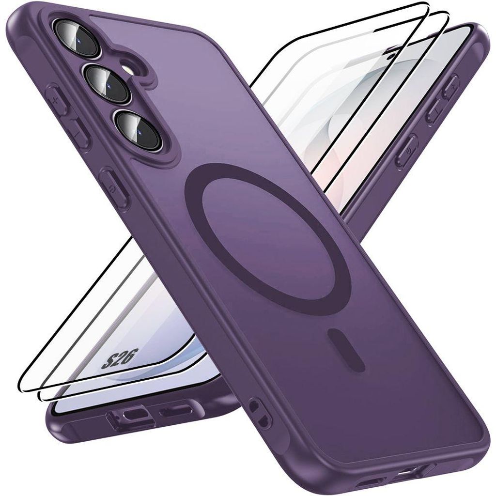 Coque + 2 Verres Trempés pour Samsung Galaxy S26, Antichoc Image du produit 