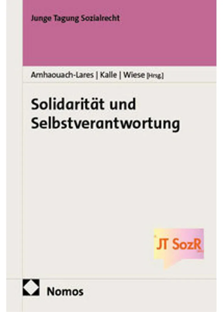 Essai de sociologie Solidarität und Selbstverantwortung édition brochée