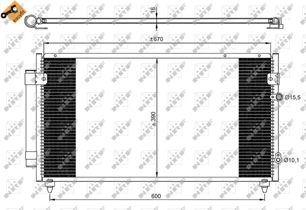 Réparer la clim de votre GS S16 avec le condenseur NRF 350072 robuste