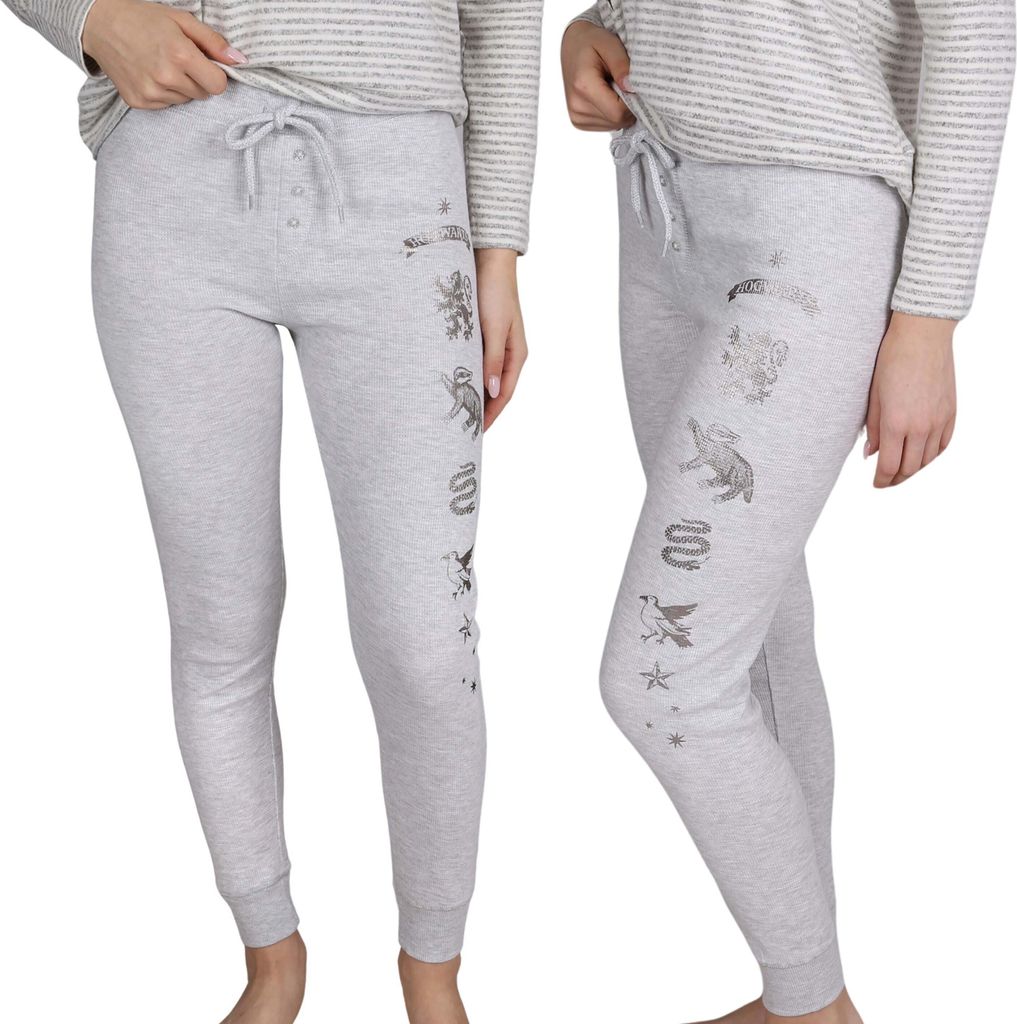 HARRY POTTER Graue Leggings/Getters für Damen mit Hogwarts Haus Motiv XS-S