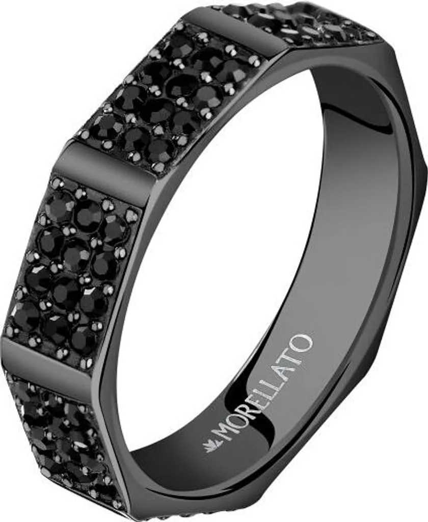 Idea Regalo Uomo: Anello Morellato Motown Nero SALS84 Cristalli 65mm