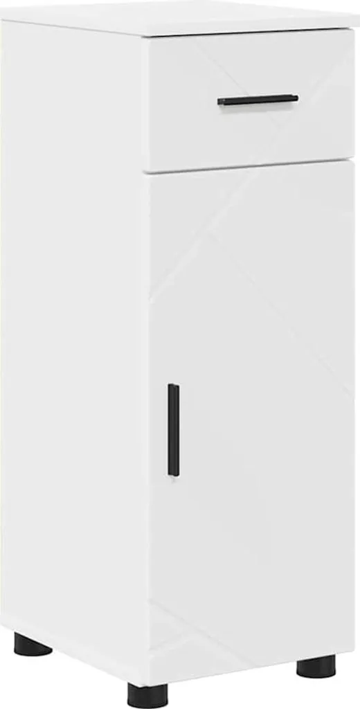 vidaXL Mobiletto Bagno 30x35x80 cm | Organizzazione Perfetta Bianco