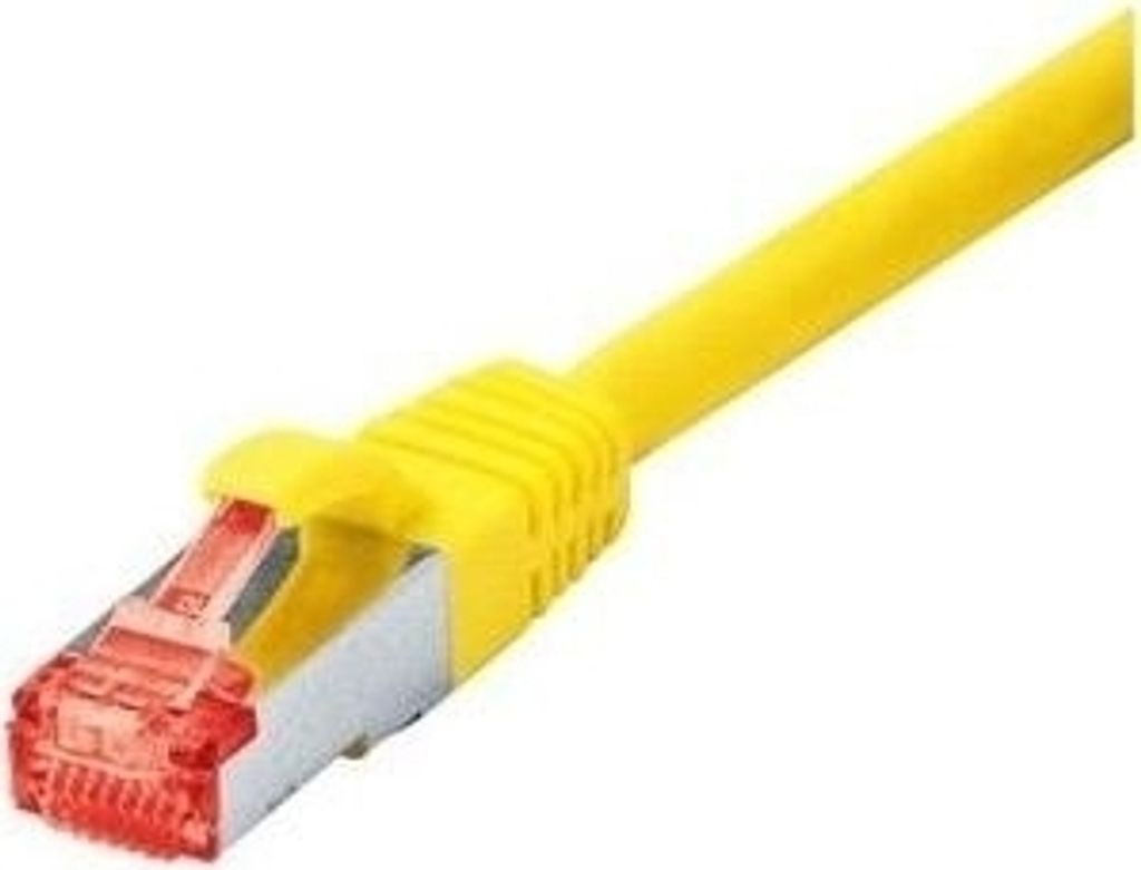 Patchkabel S-STP (PIMF), Cat 6, gelb, 25,0 m Patchkabel mit besonders schmalem Knickschutz (71525Y)