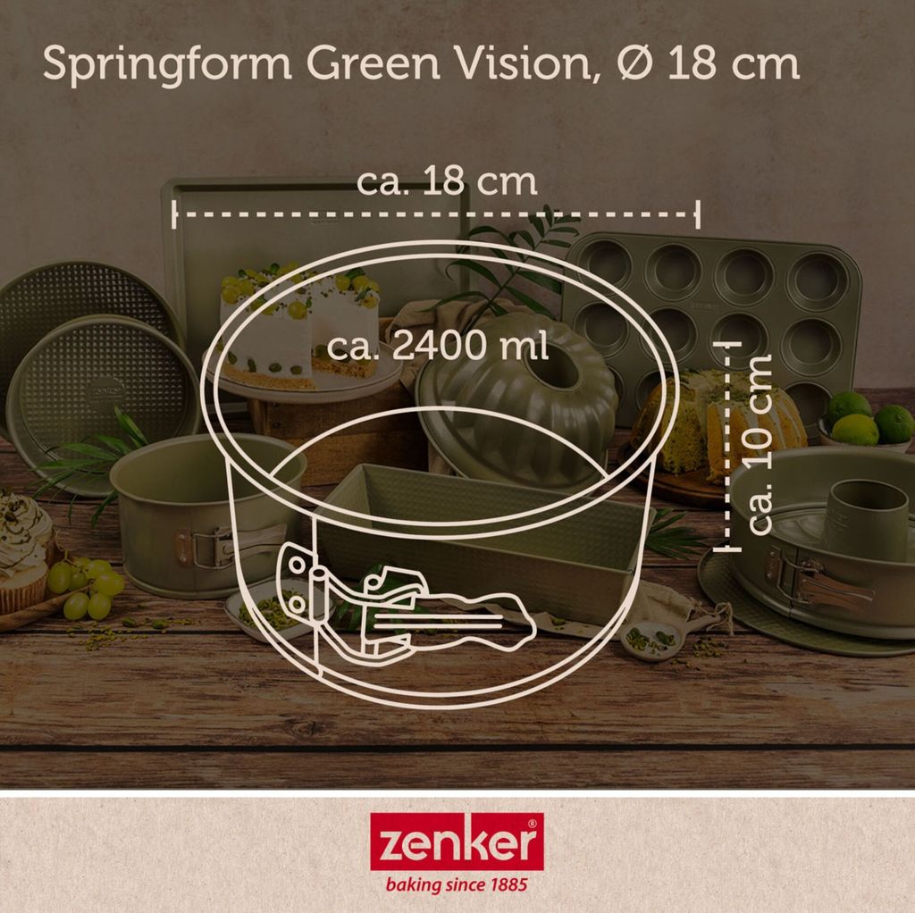 ZENKER Springform green vision Ø18cm mit extra hohem Rand Produktbild 4