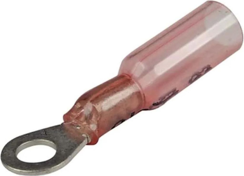 Seachoice 3:1 Schrumpfschlauch-ringkabelschuh Rot 4.7 mm-25 Pcs Rot 4.7 mm-25 Pcs