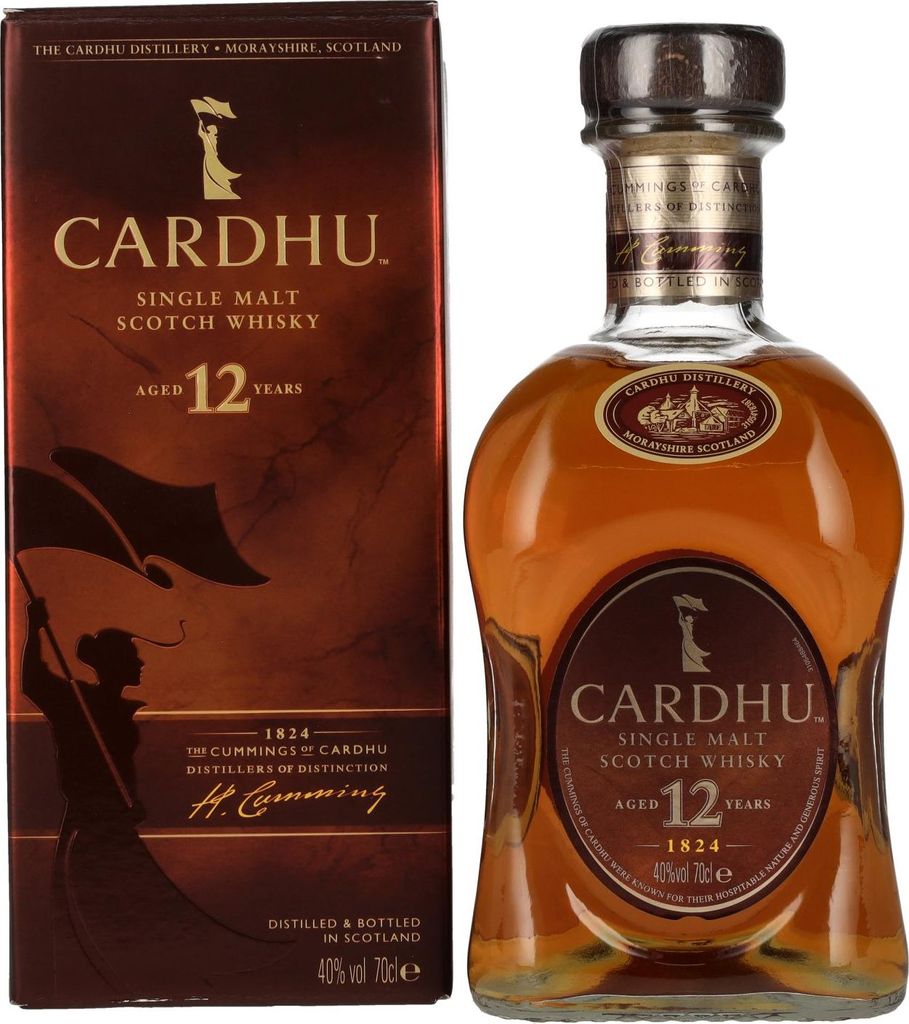 Cardhu 12 Years Single Malt Scotch Whisky v dárkovém balení Obrázek produktu 
