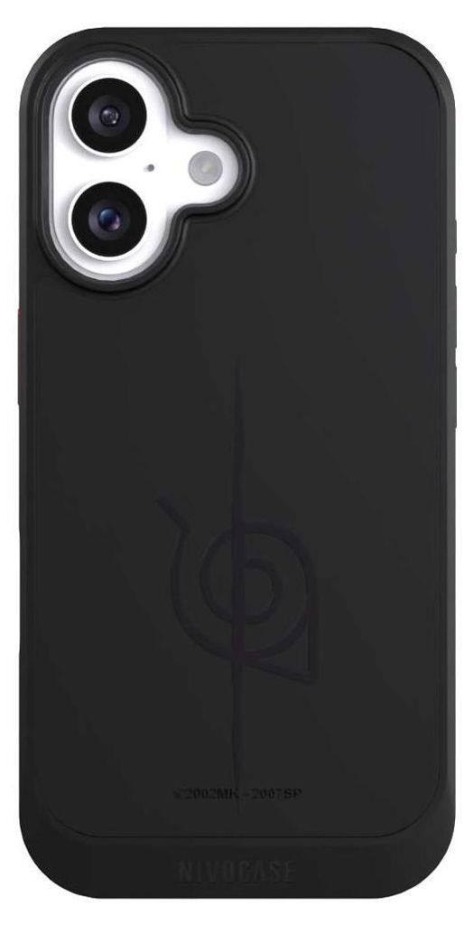 NIVOCASE Hülle für Apple iPhone 16 Handyhülle NIVOcore Case Schwarz Naruto Shippuden Sasuke Konoha