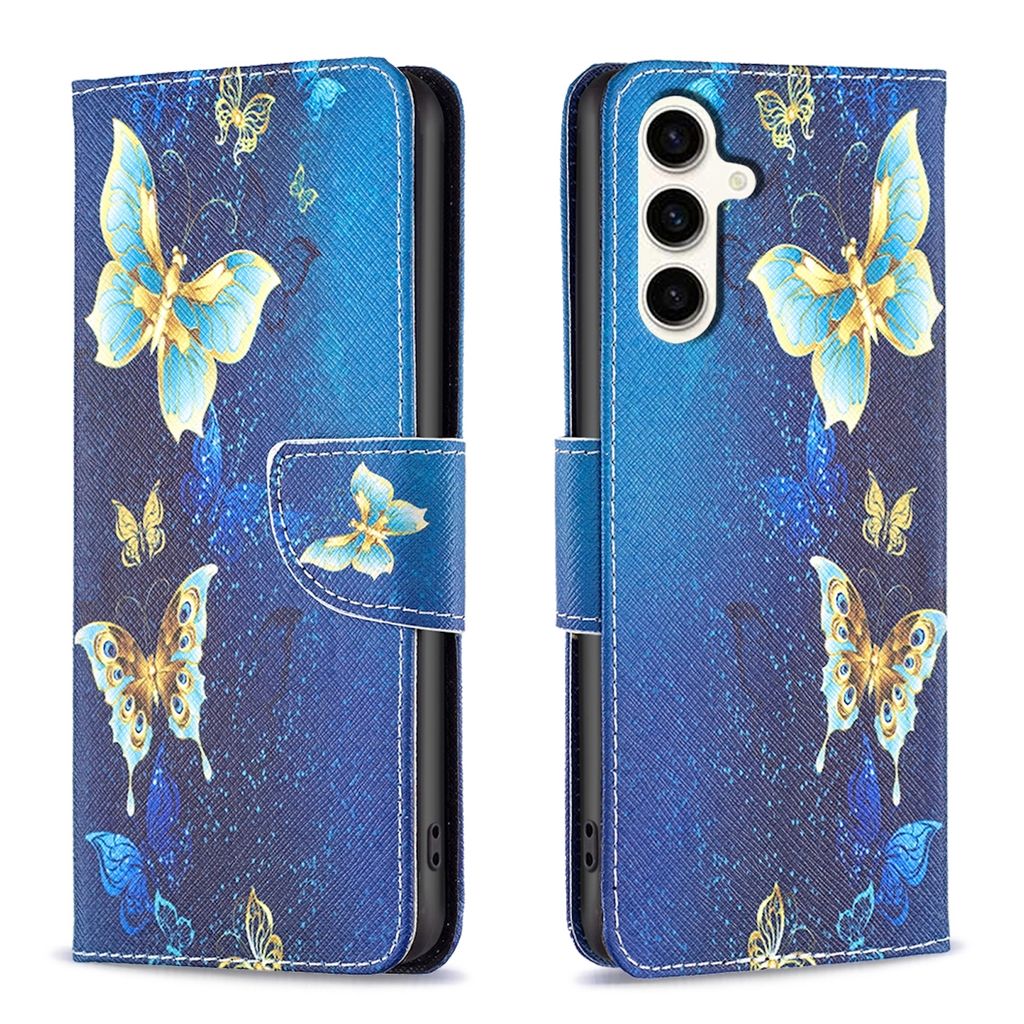 Für Samsung Galaxy S23 FE Kunst-Leder Handy Tasche Motiv 4 Hülle Etuis Schutz
