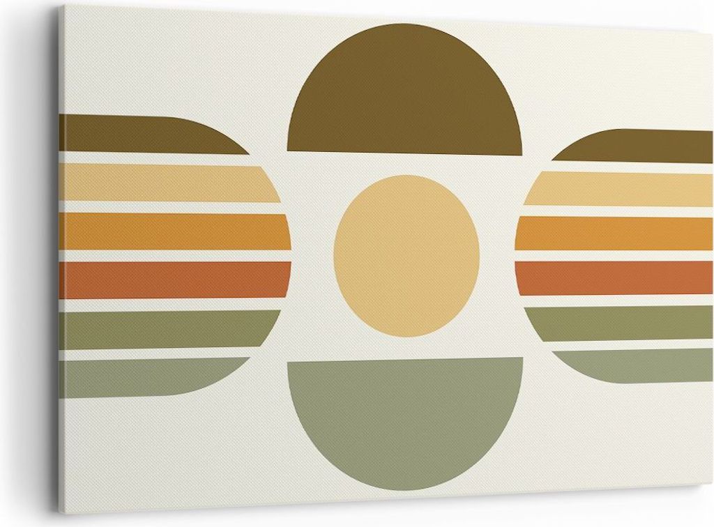 Bild auf Leinwand - Leinwandbild - Einteilig - Modern gemustert minimalistisch - 120x80cm - Wand Bild - Wanddeko - Wandbilder - Leinwanddruck - Bil...