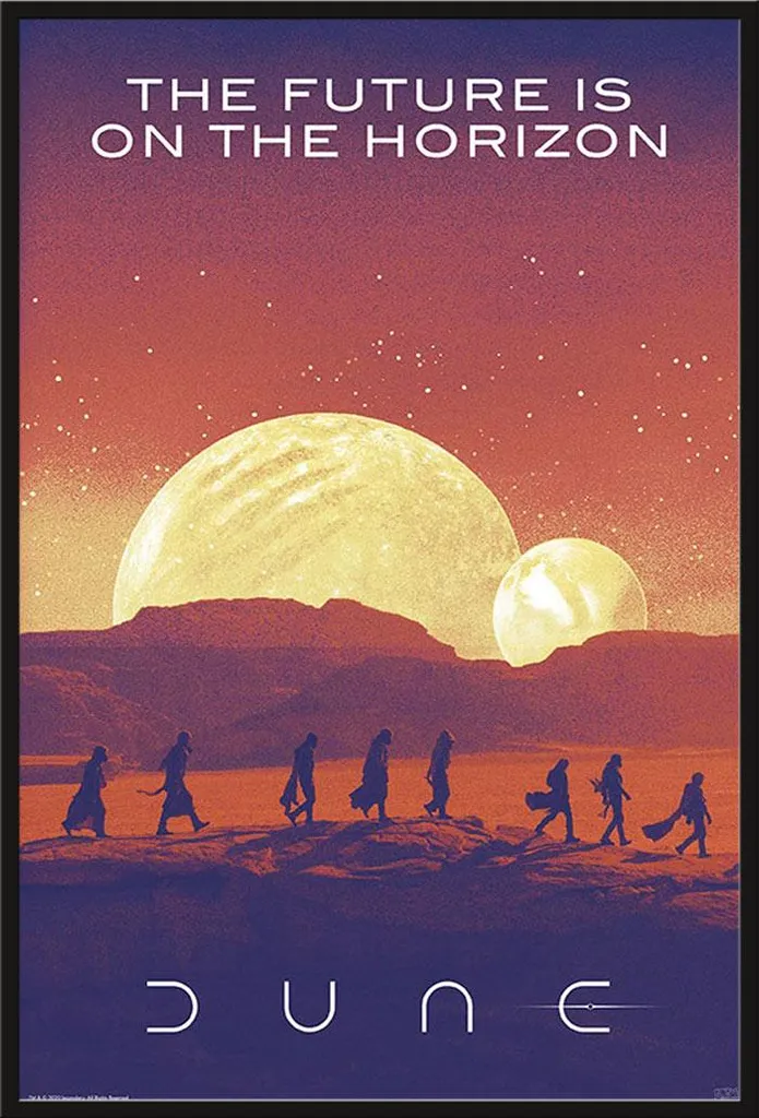 Affiche Dune encadrée Shinsuke avec vitre acrylique haute transparence