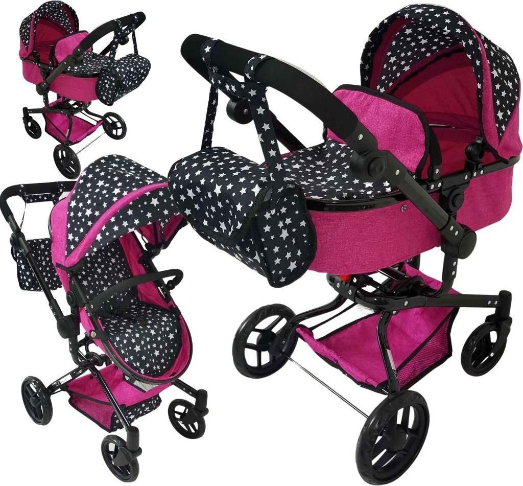 Puppenwagen mit Babywanne und Sportwagen – MarioToys