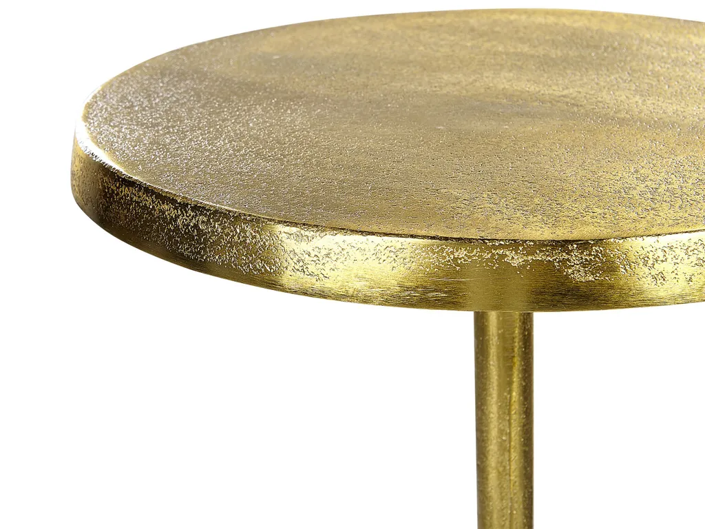 Petite Table d'appoint Dorée Motif Ananas 49 cm pour Salon Design Chic - 4