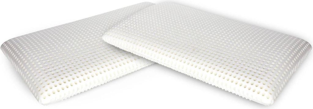 Talamo Italia 2er-Set Kissen für das Bett, 100% Italy, Ergonomisches Seifen-Kissen aus perforiertem Memory-Schaum, hypoallergen und atmungsaktiv,...