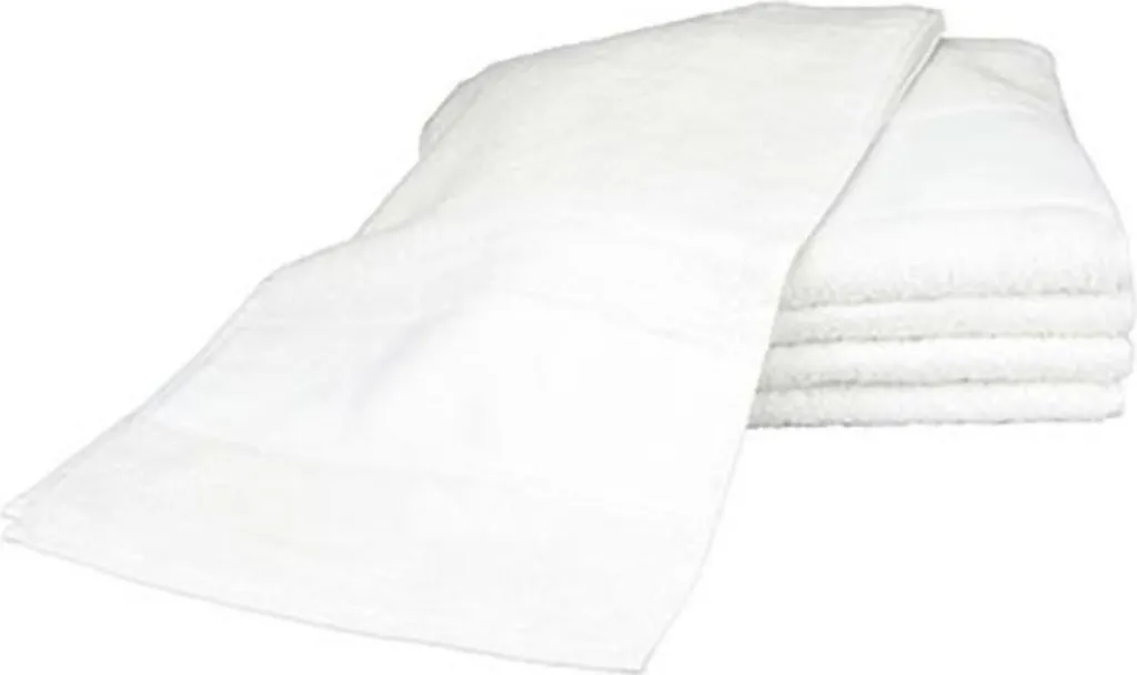 Asciugamano Palestra A&R AR083 30x140 cm - Cotone 450gsm Bianco